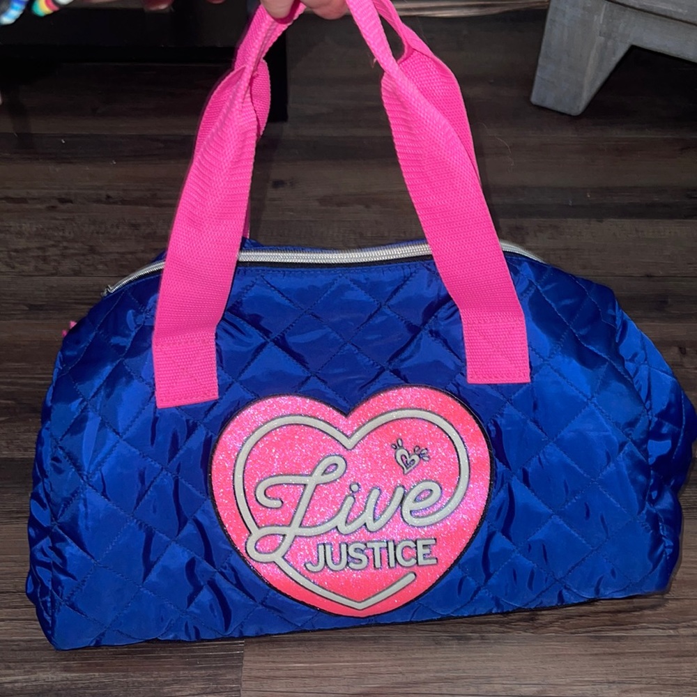 Justice duffel bag 🌺 like new condition